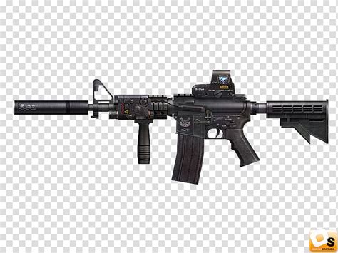 Airsoft Guns M4 Carbine M16 Rifle M4a1 Transparent Background Png