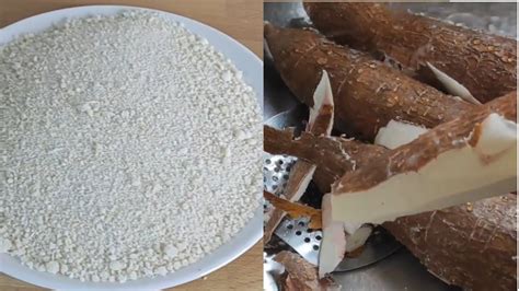 How To Make Homemade Gari From From Fresh Cassava Youtube