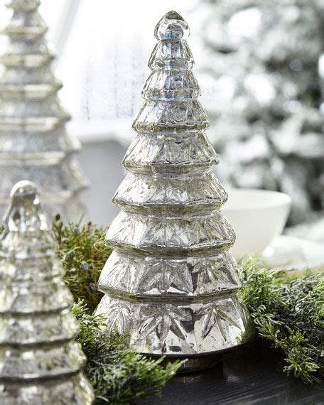 Maybe you would like to learn more about one of these? Mercury-Glass Layered Tabletop Christmas Tree, Medium ...