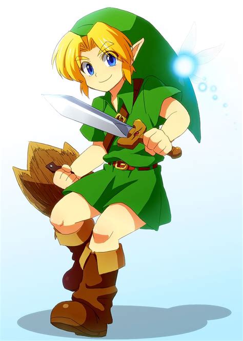 Young Link And Navi Fan Art Zelda Ocarina Of Time