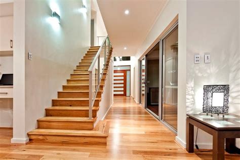 Straight Wooden Staircase Design 2855 House Decoration Ideas