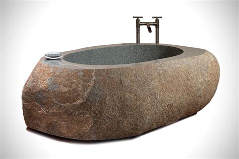 This Massive Natural Stone Boulder Brings The Hot Springs Into Your