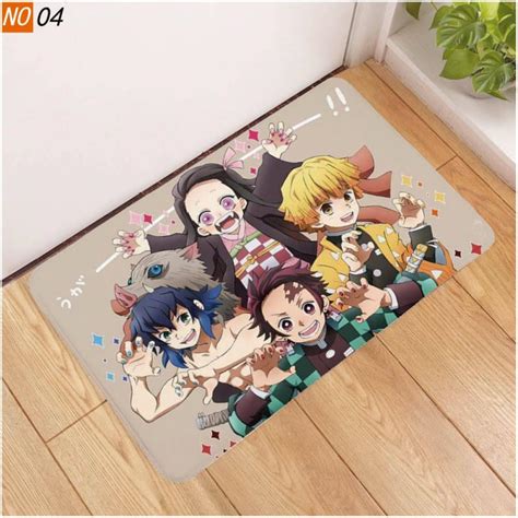 Anime Cos Kimetsu No Yaiba Cosplay Bath Mat Demon Slayer Cos Carpet