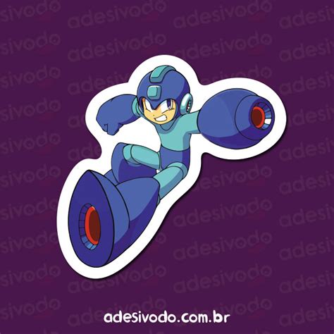 Adesivo Do Mega Man 0560 Loja De Adesivos Online