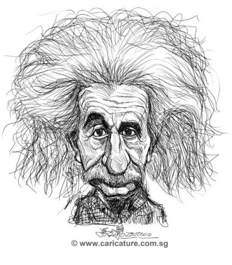 Caricaturedigital Caricature Sketch Of Albert Einstein