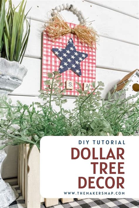 Rustic Patriotic American Decor Easy Decor Diy Tutorial Dollar Tree