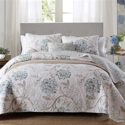 Quality Printed Bedspread Quilt Set 3pc Quilted Bedding Cotton Quilts