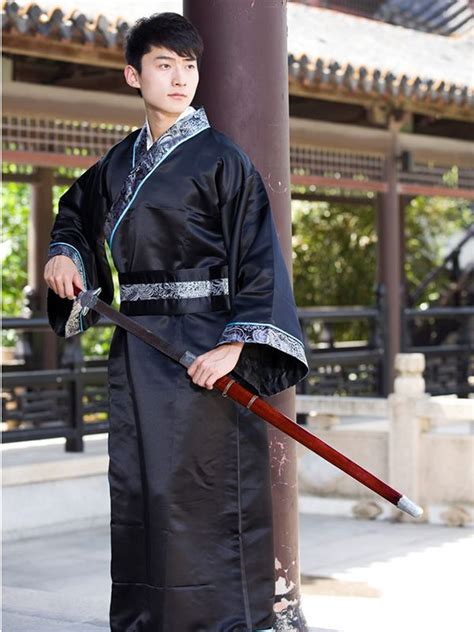 Men Ancient Chinese Traditional Hanfu Clothing Han Dynasty Cosplay Costume Hanfu Traditional