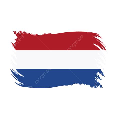 Netherlands Vintage Flag In Brush Stroke Netherlands Vintage Flag