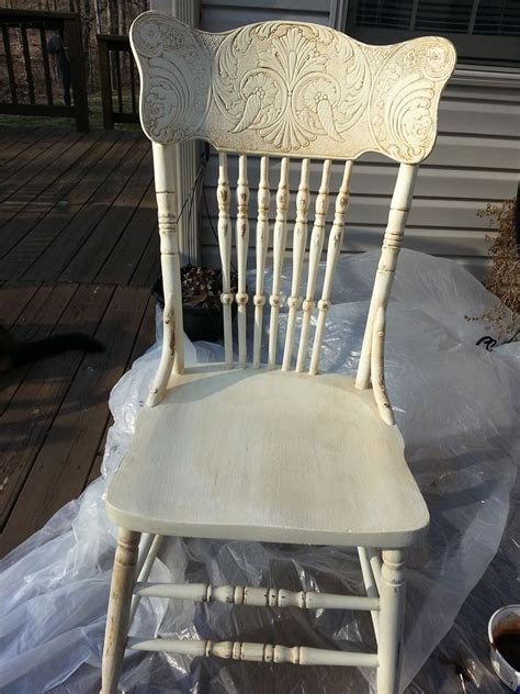 Milk Paint Restyled Pressed Back Chair Diy Furniture Projects
