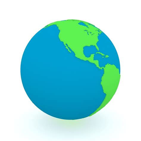 Earth Globe Green And Blue 3d Model Cgtrader