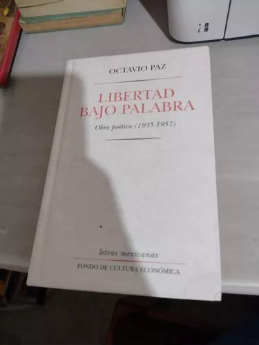 Octavio Paz Libertad Bajo Palabra Rp73 Mercadolibre