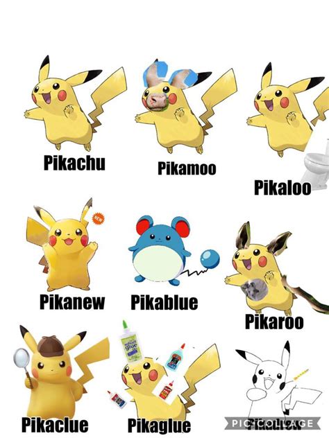 Pikachu Variations Pokémon Amino