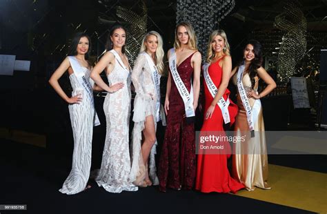 Nsw Winners Pose During The Miss World Australia Nsw State Final At