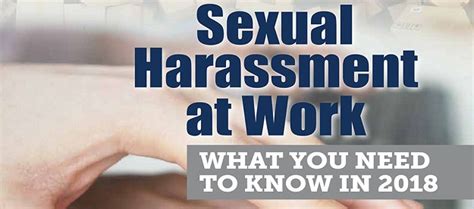 Things You Need To Know About Sexual Harassment In The Workplace