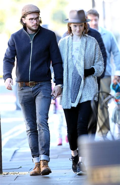 They're also a lot of. ROSE LESLIE and Kit Harington Out in London 10/06/2017 ...