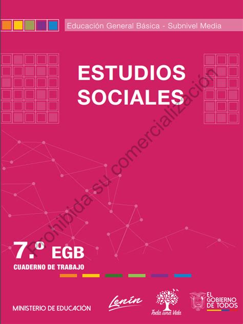 🥇【 Libro Texto De Estudios Sociales 7 Septimo Año 2022 2021