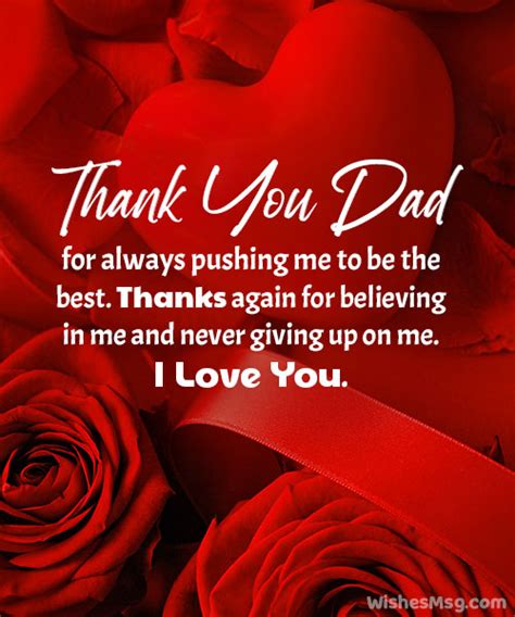 Thank You Dad Messages And Appreciation Quotes Best Quotations