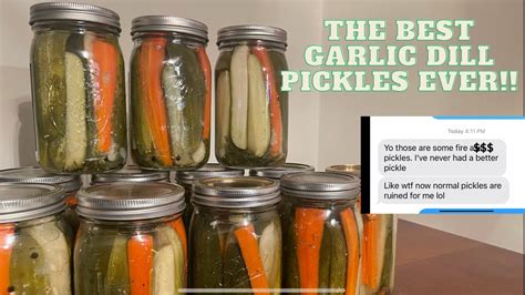 The Best Garlic Dill Pickle Recipe Ever Top Secret Youtube