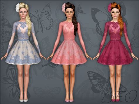 Lace Short Dress By Beo Sims 3 Downloads Cc Caboodle