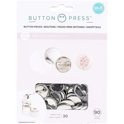 we r memory keepers button press refill pack 90 pkg small 25mm makes