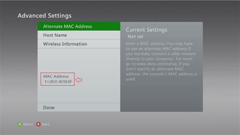 Find Your Mac Address Xbox 360