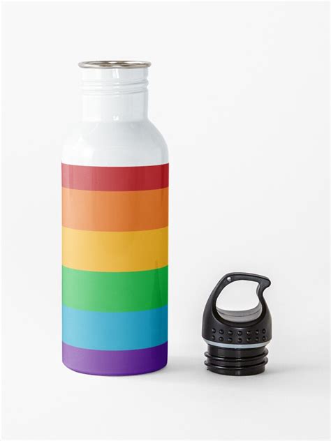 Rainbow Lgbtq Flag Queer Gay Pride Water Bottle By Ideasforartists