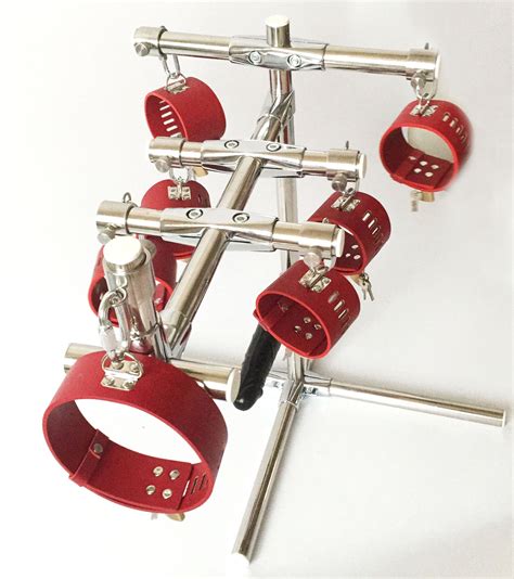 New Top Metal Stainless Steel Bondage Restraints Stand With Anal