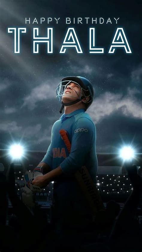 Ms Dhoni Birtay Lights Background Thala Dhoni Cricketer Hd Phone