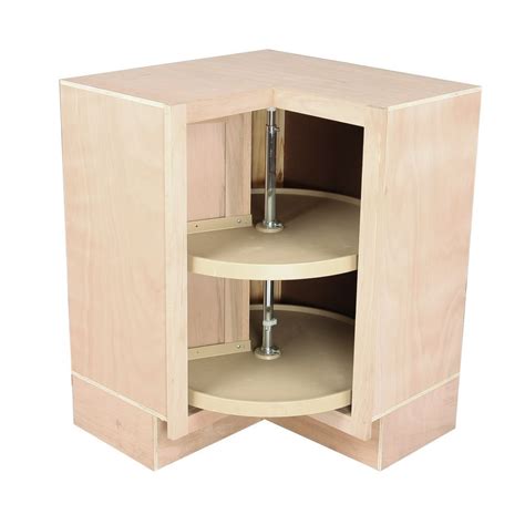 Kitchen Corner Base Cabinet W Lazy Susan Unfinished Oak Disenos De