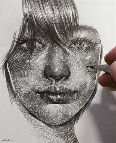 50 Realistic Pencil Drawings And Drawing Ideas For Beginners Face