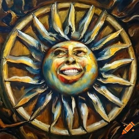 Smiling Sun In High Renaissance Style Oil Painting On Craiyon