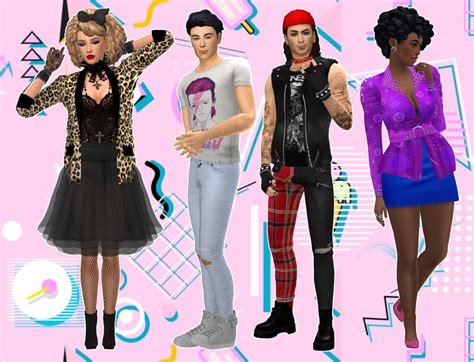 Mmcc And Lookbooks Sims 4 Clothing Sims 4 Decades Challenge Sims 4