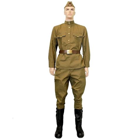 Uniforme De Soldado Del Ejército Rojo Ruso Soviético Ww2