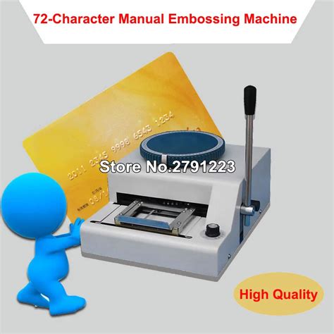 High Quality Manual Embosserembossing Machine 72 Character Pvcid Card