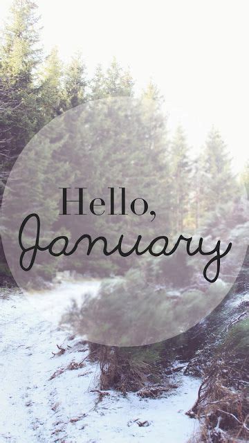 Iphone Wall Tjn Hello January January Wallpaper Months In A Year