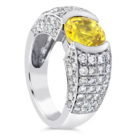 gents 3 00ct yellow sapphire ring constantine and co