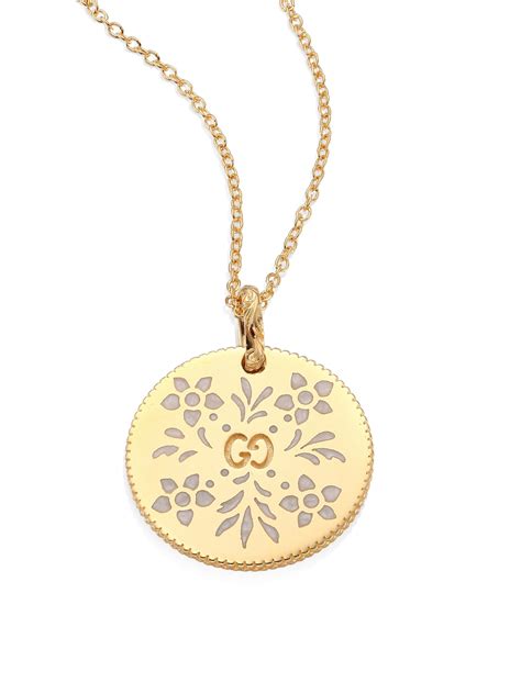 Gucci Icon Blooms 18k Yellow Gold Pendant Necklace In Metallic Lyst