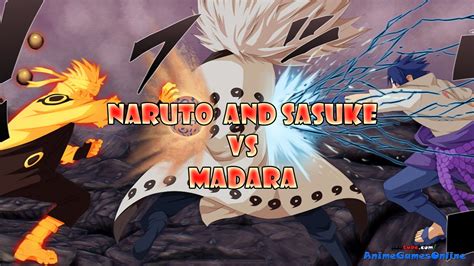 Jinchuuriki Madara Vs Sage Of Six Paths Naruto And Sasuke Full Fight