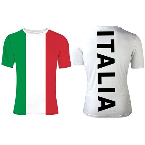italy male youth diy custom made name number photo text ita casual t shirt nation flag italian