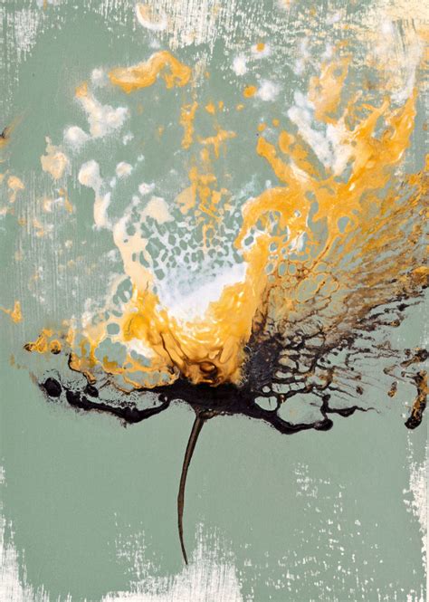 Art modern flower illustrations & vectors. Floral and Flower Paintings - Abstract Flower Art by ...