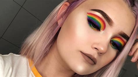 Rainbow Makeup Para Celebrar O Mês De Orgulho Lgbt Pátio Hype