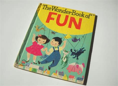 1970s Childrens Book Wonder Book Of Fun Newvintage Childrens Boo