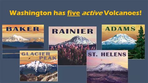 Volcanoes In Washington State Map World Map