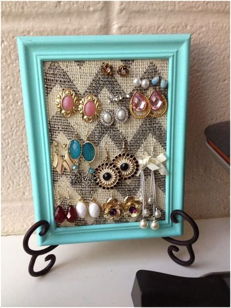 10 Lovely Diy Earring Holder Ideas For You