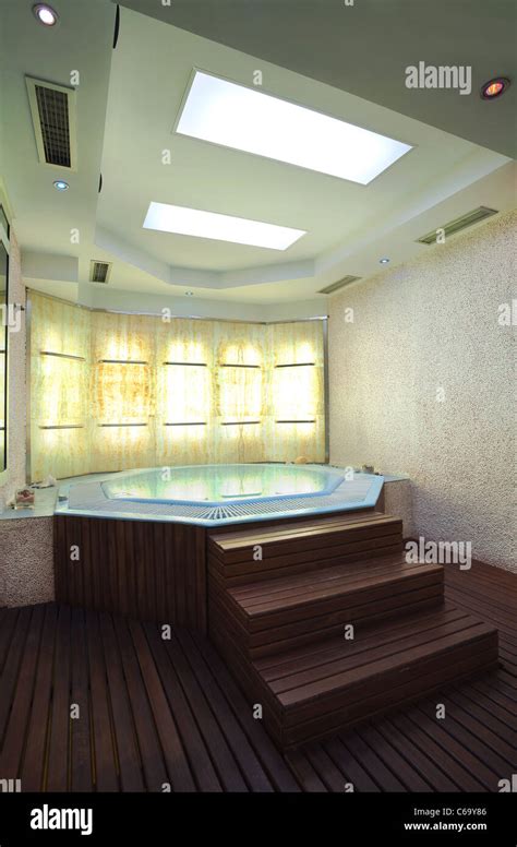 Interior Of A Hotel Jacuzzi Modern And Simple Style Stock Photo Alamy
