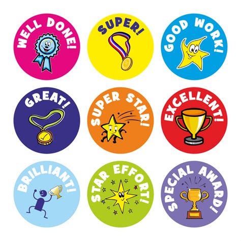 Well Done Praise Stickers School Stickers For Teachers
