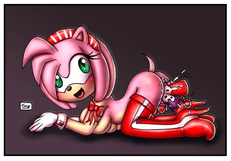 Rule 34 All Fours Amy Rose Anal Insertion Ass Blush Boots Breasts