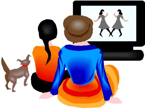 People Watching Tv Clipart Clipart Suggest