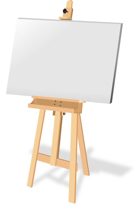 Download Free To Use And Public Domain Easel Clip Art Canvas On An